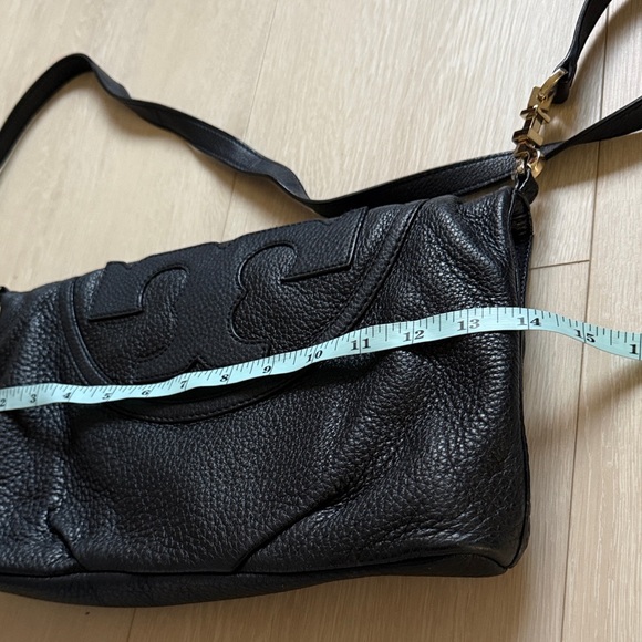 Tory Burch Flap Black Crossbody Bag with Gold Hardware - Picture 10 of 16